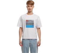 Merchcode Camiseta para Hombre Blur Ballad of Darren Cropped tee - Corte Oversized Corte a la Altura del cinturón, Cuello Redondo con Estampado Frontal
