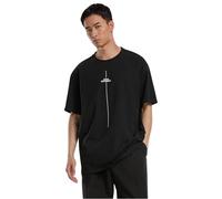 MERCHCODE Camiseta para Hombre, Negro, M