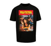 Merchcode Camiseta 'Pulp Fiction Poster' beige / amarillo / rojo carmesí / negro XXL beige / amarillo / rojo carmesí / negro