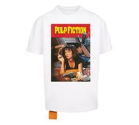 Merchcode Camiseta 'Pulp Fiction Poster' marrón claro / rojo sangre / negro / blanco XS marrón claro / rojo sangre / negro / blanco