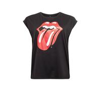 Merchcode Camiseta 'Rolling Stones Tongue' rojo / negro / blanco L EUR