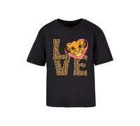 Merchcode Camiseta 'Simba Love' beige / marrón / rosa claro / negro M beige / marrón / rosa claro / negro