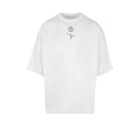 Merchcode Camiseta 'Spring - Rose' negro / blanco M negro / blanco