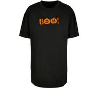 Merchcode Camiseta talla grande 'Halloween - Boo Pumpkin' naranja oscuro / negro S EUR