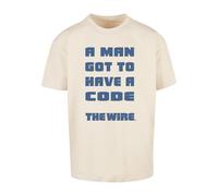 Merchcode Camiseta 'The Wire A Man' beige claro / marino XXL EUR