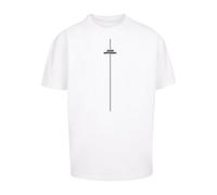 MERCHCODE Camiseta para Hombre, Blanco, XL