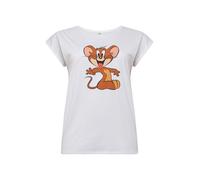 Merchcode Camiseta 'Tom & Jerry Mouse' blanco XL EUR