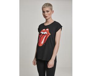 Merchcode Female Shirt Ladies Rolling Stones Tongue Tee Black S