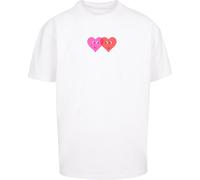 Merchcode Hugs & Love Two Hearts Heavy Oversize Tee MP5012536 4XL