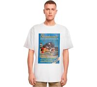 Merchcode Mc1033-the Skateboard Magazine Cover No 8 Oversize tee Camiseta, Blanco, XXL Hombres