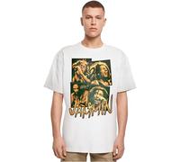 Merchcode Mc1100-bob Marley Jammin Live Oversize tee Camiseta, Blanco, L para Hombre