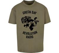 MERCHCODE Mc1149-green Day Revolution Radio Oversize tee Camiseta, Verde Oliva, M para Hombre