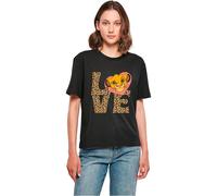 MERCHCODE Mc1254-simba Love tee Camiseta, Negro, S Mujeres
