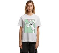 MERCHCODE Mc1421-looney Tunes Bugs Bunny Funny Face Ladies tee Camiseta, Blanco, XS Mujeres