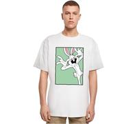 MERCHCODE Mc1522-looney Tunes Funny Face Oversize tee Camiseta, Blanco, L Hombres