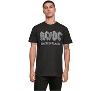 MERCHCODE Mc480-acdc Back in Black tee Camiseta, Negro, 3XL Hombres