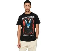 Merchcode Mc771-alice Cooper Paranormal Splatter Adult Black tee Camiseta, Negro, M Hombres