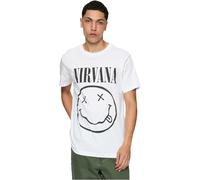 MERCHCODE Mc857-nirvana Lithium tee Camiseta, Blanco, 3XL Hombres