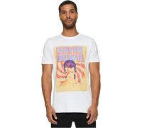 Merchcode Mc868-david Bowie Star Dust tee Camiseta, Blanco, S Hombres
