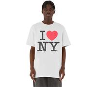 MERCHCODE Mc933-i Love NY Oversize tee Camiseta, Blanco, S Hombres