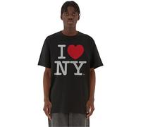 Merchcode Mc933-i Love NY Oversize tee Camiseta, Negro, L Hombres