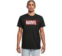 MERCHCODE Mc961-marvel Drip tee Camiseta, Negro, S Hombres