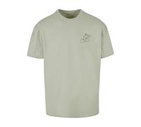 MERCHCODE Mp0007525-cherry Heavy Oversize tee Camiseta, Salvia, M Hombres