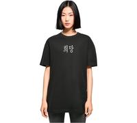Merchcode Mp0007534-ladies K Hope Oversized Boyfriend tee Camiseta, Negro, M Mujeres