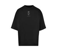 Merchcode Mp0007566-spring-Tulip Flower Huge tee Camiseta, Negro, M para Hombre