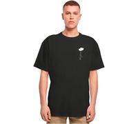 MERCHCODE Mp0008452-love in The Air Heavy Oversize tee Camiseta, Negro, M Hombres