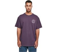 MERCHCODE Mp0009016-halloween-Haunted and Happy tee Camiseta, Purplenight, M para Hombre