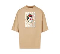 MERCHCODE Mp5000059-frida Kahlo-Lettering Huge tee Camiseta, Union Beige, XL Hombres