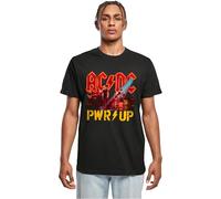 Merchcode Mp5011702-acdc-Pwrup Stage Lights T-Shirt Camiseta, Negro, XL Hombres