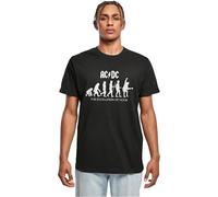 Merchcode Mp5011714-acdc-Evolution of Rock T-Shirt Camiseta, Negro, L Hombres