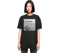 MERCHCODE Mp5012130-ladies The Script-Satellites Album Cover Oversized Boyfriend tee Camiseta, Negro, L para Mujer