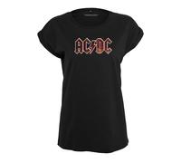 MERCHCODE Mujer Ladies AC/DC Voltage tee Camiseta Not Applicable, Black, L