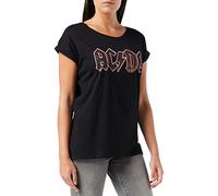MERCHCODE Mujer Ladies AC/DC Voltage tee Camiseta Not Applicable, Black, M