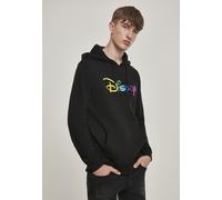 Merchcode Sudadera con capucha Disney Rainbow Logo EMB Hoody Negro XS