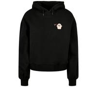 Merchcode Sudadera 'Halloween - Boo Ghost' rosa / rosa pastel / negro XXXL rosa / rosa pastel / negro