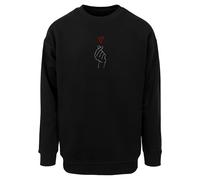 Merchcode Sudadera 'K Heart' rojo / negro / blanco S EUR