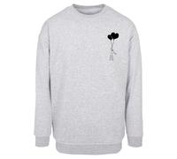 Merchcode Sudadera 'Love In The Air' gris claro / negro S gris claro / negro