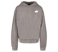 Merchcode Sudadera 'Love In The Air' gris moteado / blanco M gris moteado / blanco