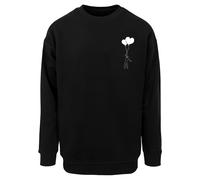 Merchcode Sudadera 'Love In The Air' negro / blanco S negro / blanco
