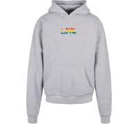Merchcode Sudadera 'Love Teddy' amarillo / gris / verde / rojo 5XL amarillo / gris / verde / rojo