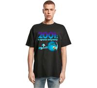 Merchode - Camiseta de Manga Corta para Mujer con Estampado de Nave Espacial, Corte Ancho, algodón Suave, diseño Retro