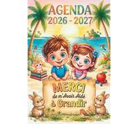 Merci de m’avoir aidé à grandir: Agenda 2026 2027 | Cadeau personnalisé de fin d’année pour maîtresse et maître d’école