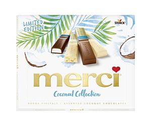 merci Finest Selection Coconut Collection - 1 x 250 g - especialidades de chocolate de coco