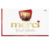merci Finest Selection Gran Variedad - 400 g - Caja de Bombones para Regalar - Surtido de 8 Especialidades de Chocolate con y sin Relleno - Selección Premium - Sin Gluten y Aptos para Vegetarianos