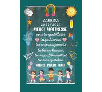 Merci Maitresse: Cadeau personnalisé d'école fin d'année , Agenda 2026 2027