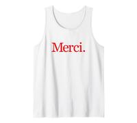 Merci Regalo francés Viaje francés a París Francés Dicho Camiseta sin Mangas